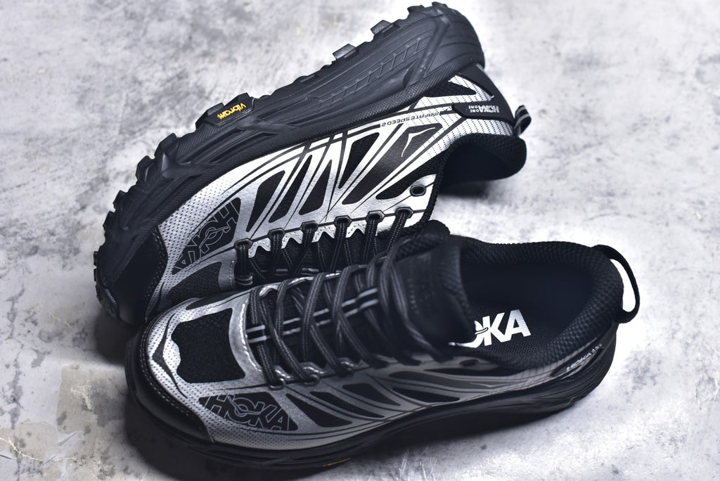 Hoka Mafate Speed 2 Trail Running Shoe 'Black/Silver Violet' — 1126851-BKSV