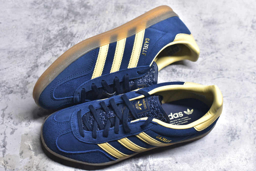 Adidas Originals Gazelle Indoor Unisex Lifestyle Sneaker — Navy / Cream