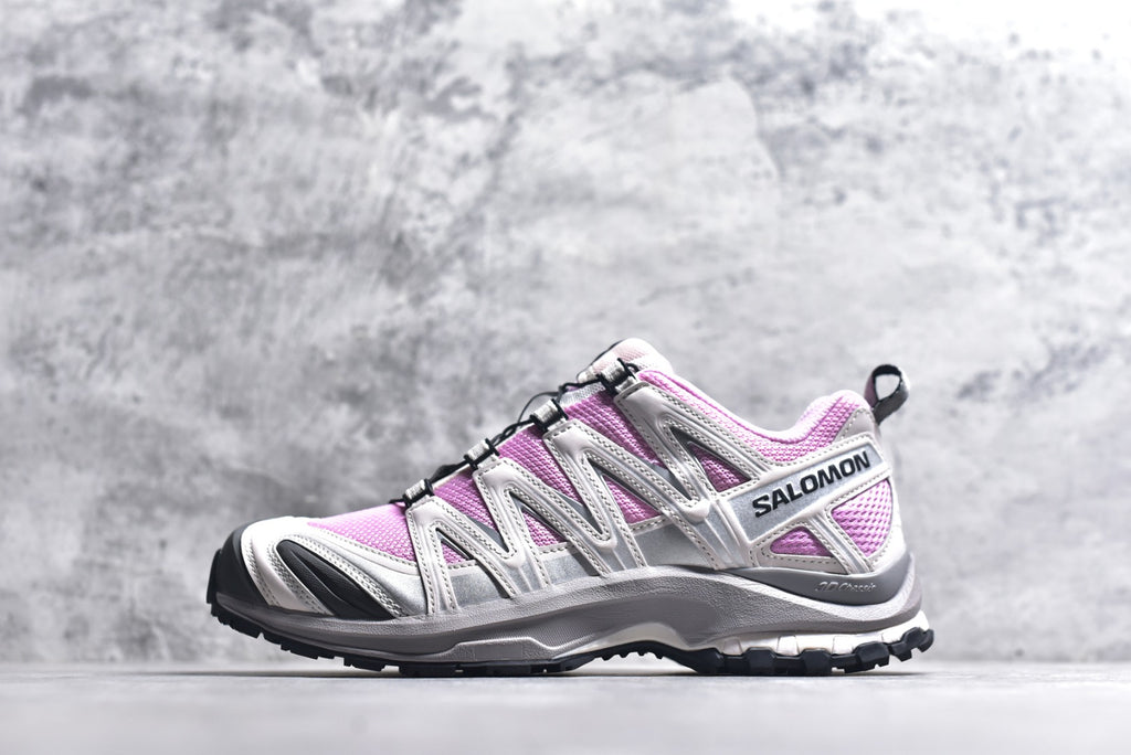 Salomon x Atoms XA Pro 3D Unisex Trail Outdoor Sneaker — Pink / Grey