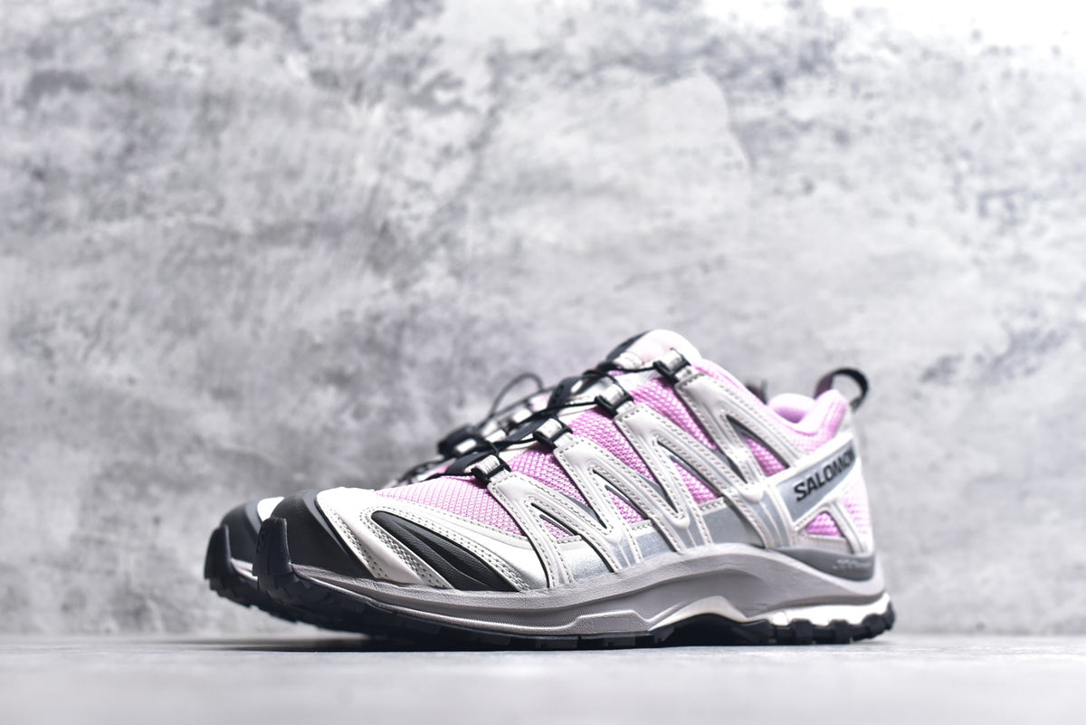 Salomon x Atoms XA Pro 3D Unisex Trail Outdoor Sneaker — Pink / Grey