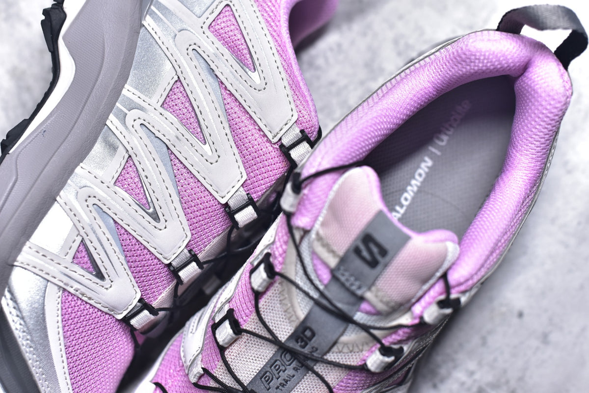 Salomon x Atoms XA Pro 3D Unisex Trail Outdoor Sneaker — Pink / Grey