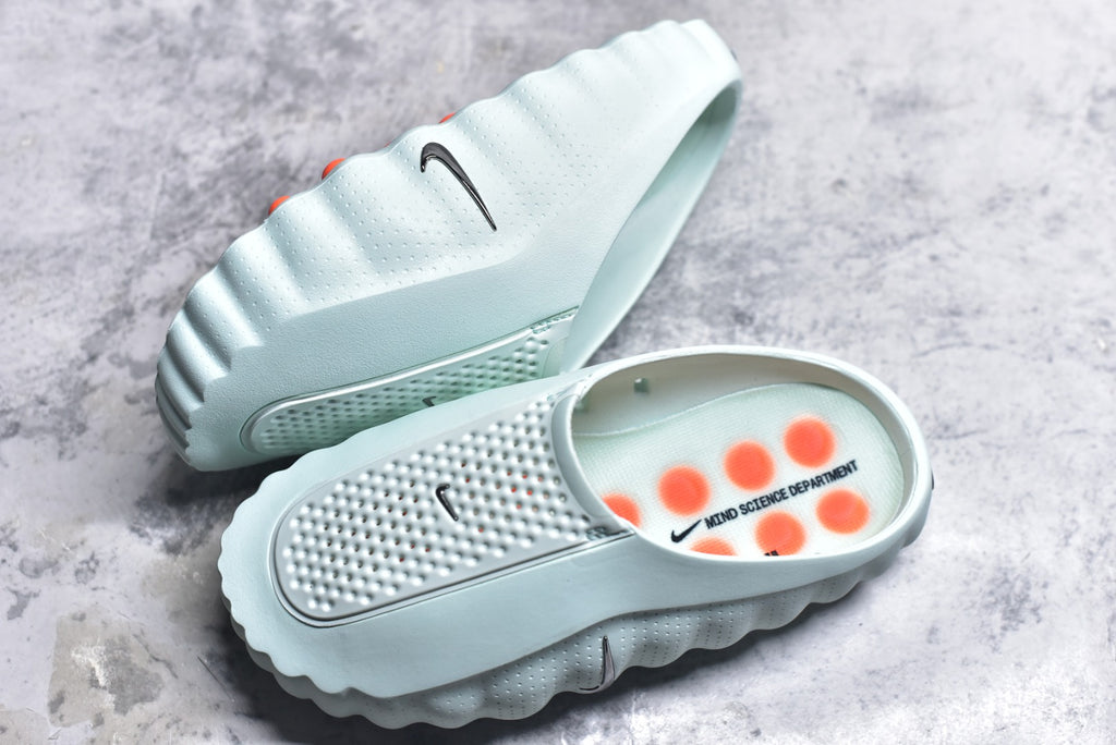 NIKE Mind 001 Comfort-Fit Tech Massage Slippers — Mint Green