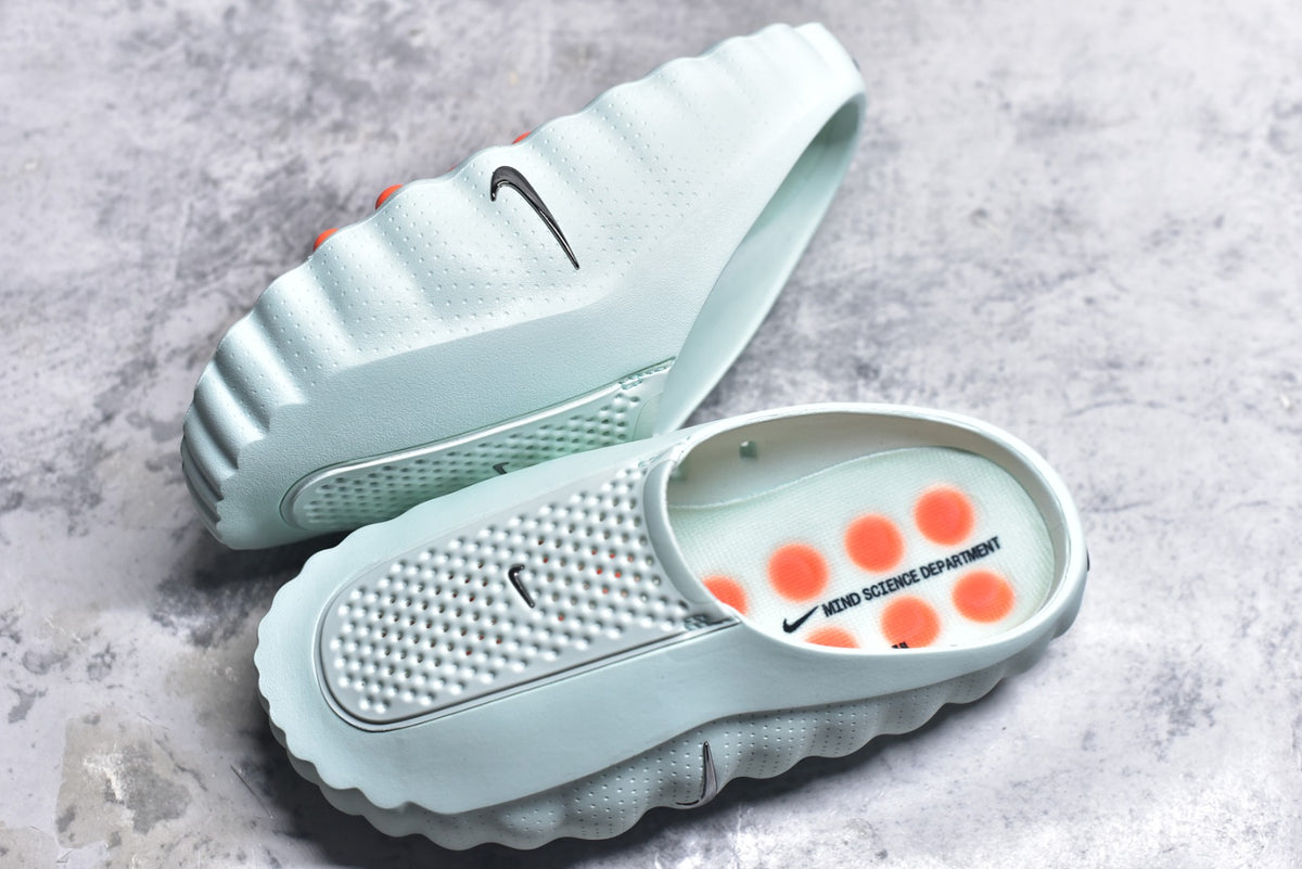 NIKE Mind 001 Comfort-Fit Tech Massage Slippers — Mint Green