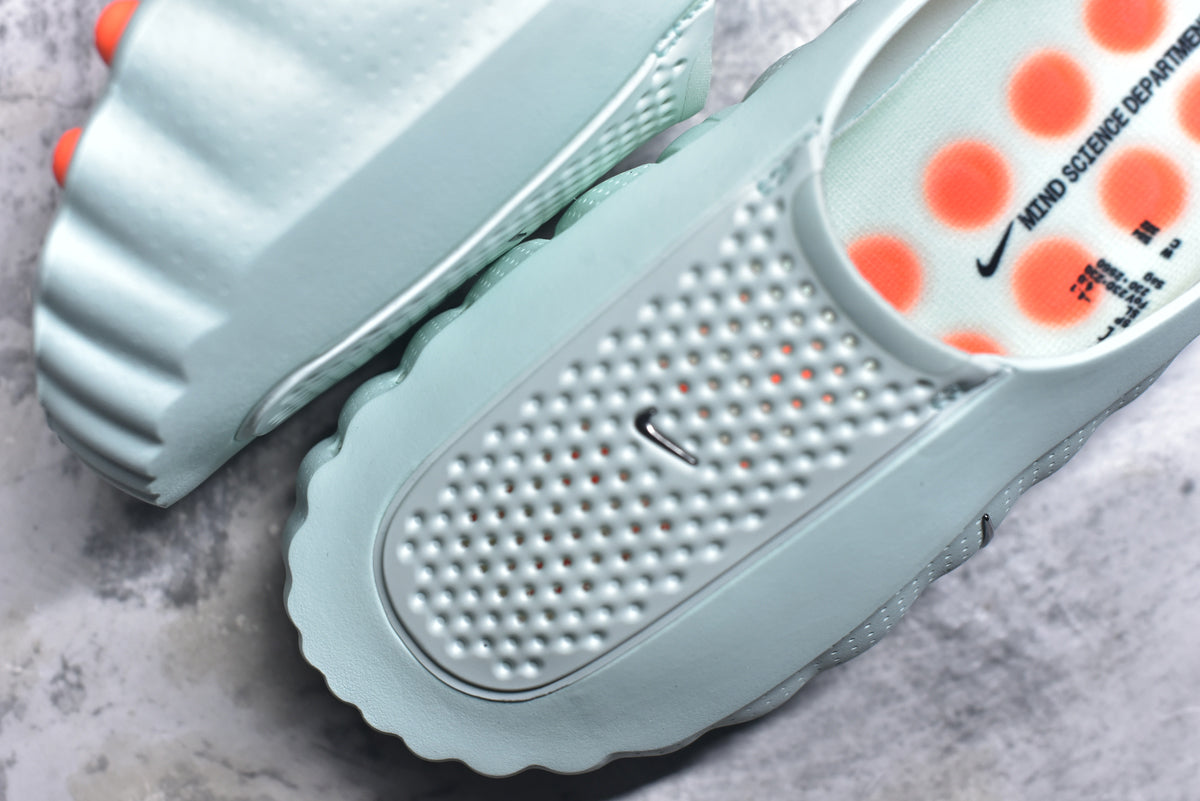 NIKE Mind 001 Comfort-Fit Tech Massage Slippers — Mint Green