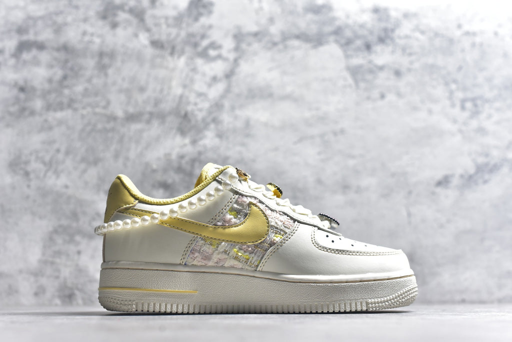 Nike Air Force 1 Low 'Buttercream Pearl · Spring Whisper' — Hand-Painted Custom | FJ7740-160
