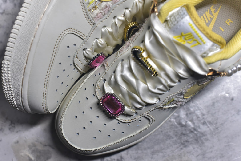 Nike Air Force 1 Low 'Buttercream Pearl · Spring Whisper' — Hand-Painted Custom | FJ7740-160